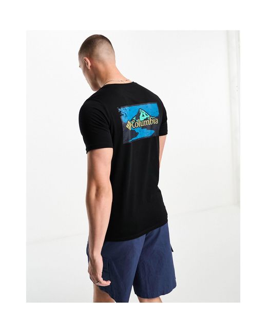 Exclusivité asos - - rapid ridge - t-shirt avec imprimé graphique au dos Columbia pour homme en coloris Blue