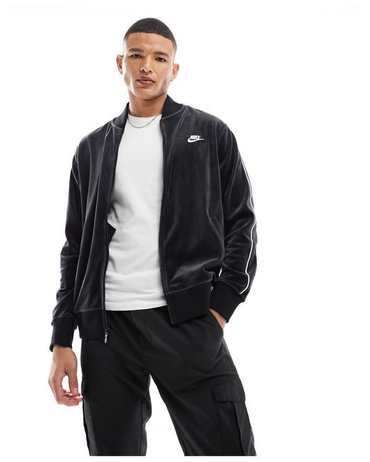 Club - giacca nera di Nike in Black da Uomo