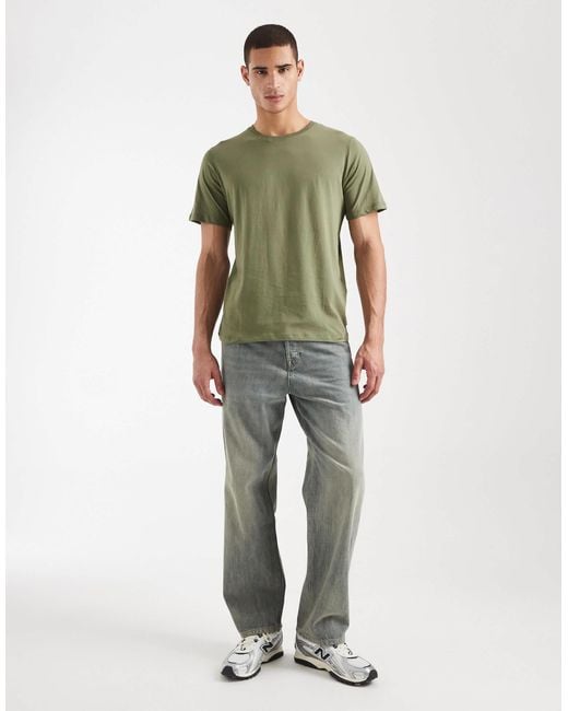 JJ Rebel Regular Fit Basic T-Shirt in Green for Men | Lyst