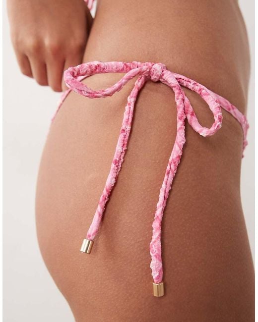 Cotton On Red Triangle Bikini Set