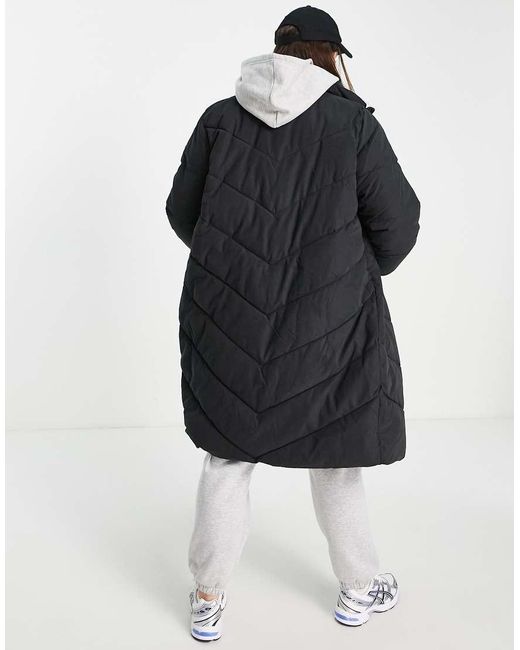 Vero Moda Gewatteerde Jas Met Lange Pasvorm in het White