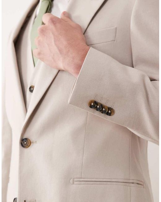 ASOS Natural Skinny Suit Jacket for men