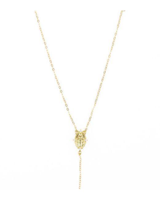 Lovisa Metallic Plated Sterling Rosary Cross Necklace