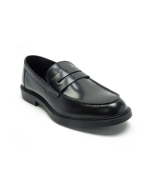 OFF THE HOOK Black 'perry' Loafer Smooth Leather Loafer Shoes for men