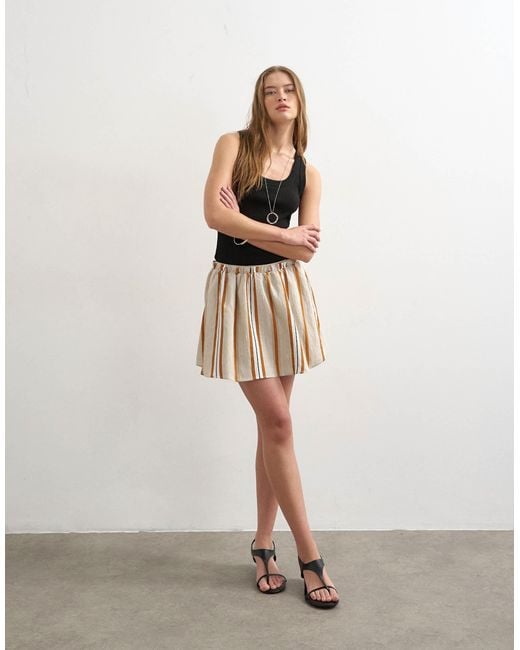 TOPSHOP Multicolor Elasticated Mini Skirt