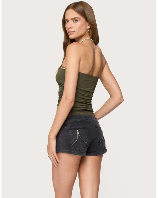 Edikted Green Liat Ruched Built