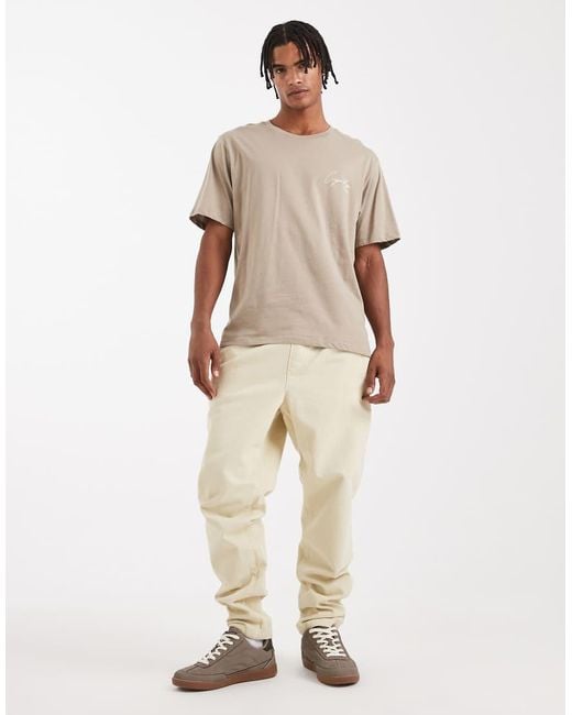 JJ Rebel Natural T-shirt With Back Print for men