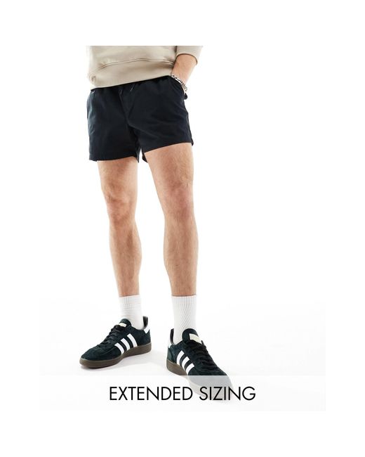 ASOS Black Slim Shorter Length Chino Shorts for men
