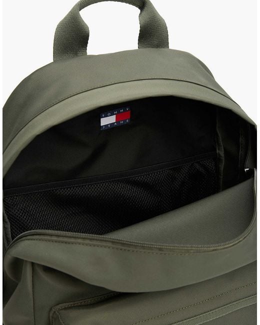Tommy Hilfiger – essential – abgerundeter rucksack in Green für Herren