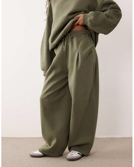 ASOS Green Barrel Leg jogger Co-ord
