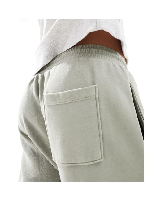ASOS White Unisex Tapered Sweatpants With Cargo Pockets