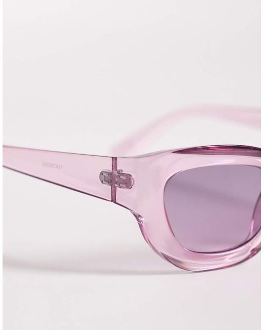 ASOS Pink Angled Sunglasses for men