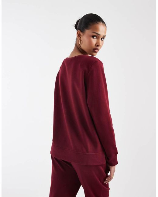 Gap Red Foil Print Sweatshirt Co-Ord