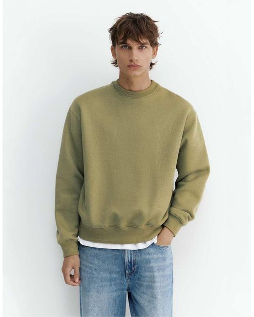 Pull&Bear Ruimvallende Sweatshirt in het Green voor heren