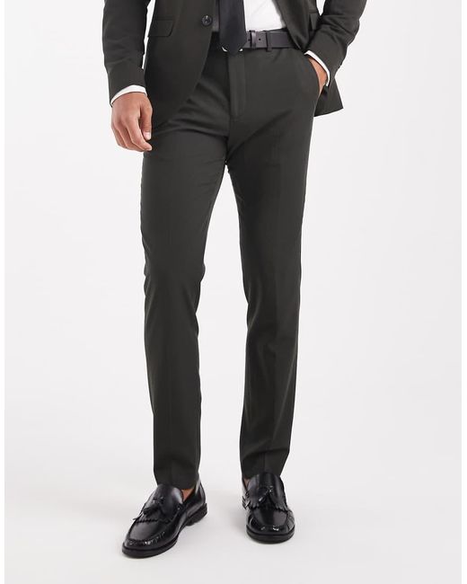 Jack & Jones White Super Slim Suit Trouser for men