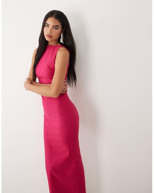 pink vesper dress Vesper - Bodycon Midaxi Dress - Women - Viscose/Nylon/Spandex - 12 US