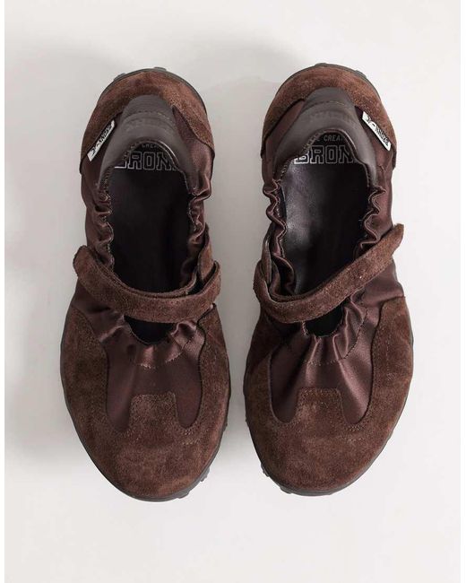 Bronx Brown Gravit-yy Ballet Flats