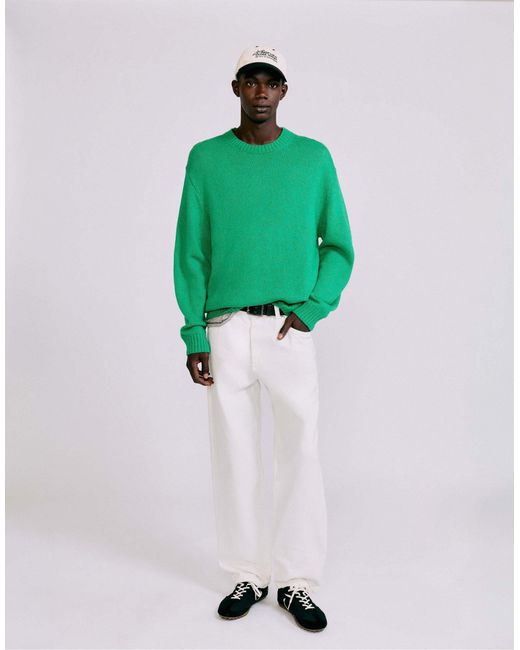 Pull col rond Pull&Bear pour homme en coloris Green