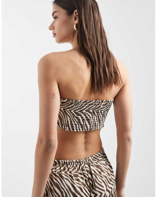 Aray White Beach Bandeau Top