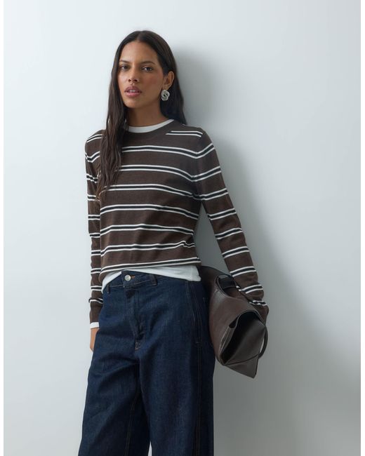 Mango Gray Knit Top