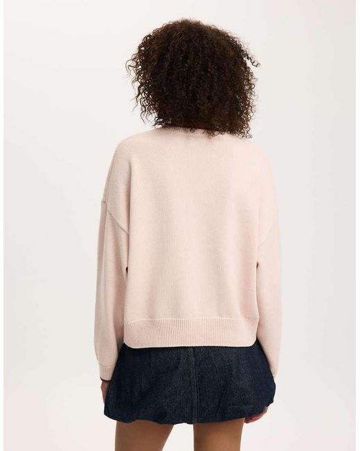 Cotton On Pink Cotton Crew Neck Sweater