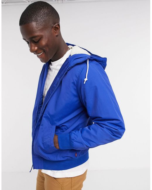 Levi's Hooded Sherpa Bomber Jacket in 