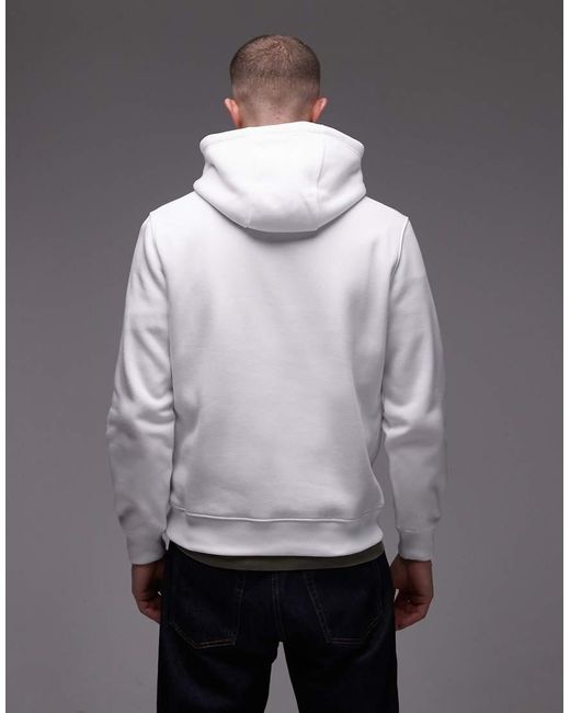 Tommy Hilfiger Gray Embroidered Flag Large Centre Logo Hoodie for men