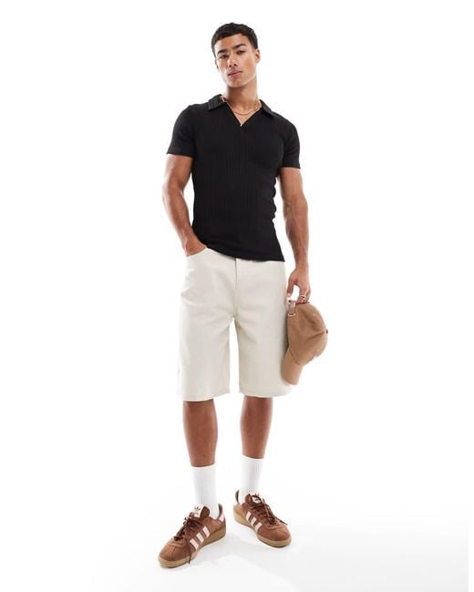 Jack & Jones Muscle Fit Polo in het Black voor heren