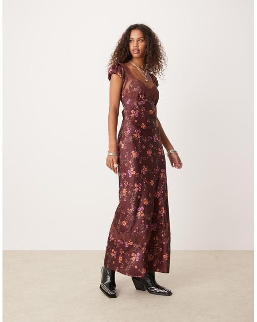 free people brown floral dress In The Flowers Maxi Free People Adriel Midi Dress
