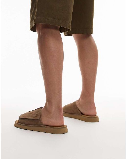 Clarks Natural Solsbury Slide for men
