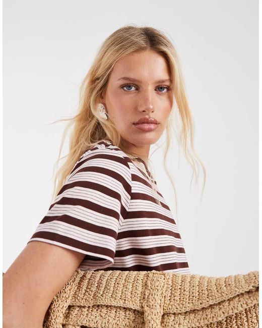 & Other Stories Red Relaxed Short Sleeved T-shirt