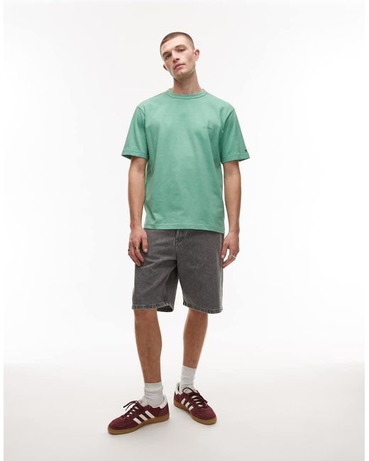 Tommy Hilfiger Green Tonal Logo T-shirt for men