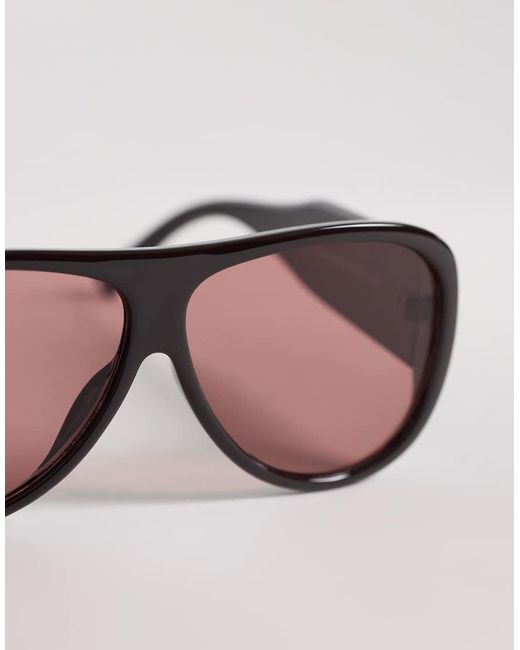 ASOS Pink Oversized Sunglasses for men