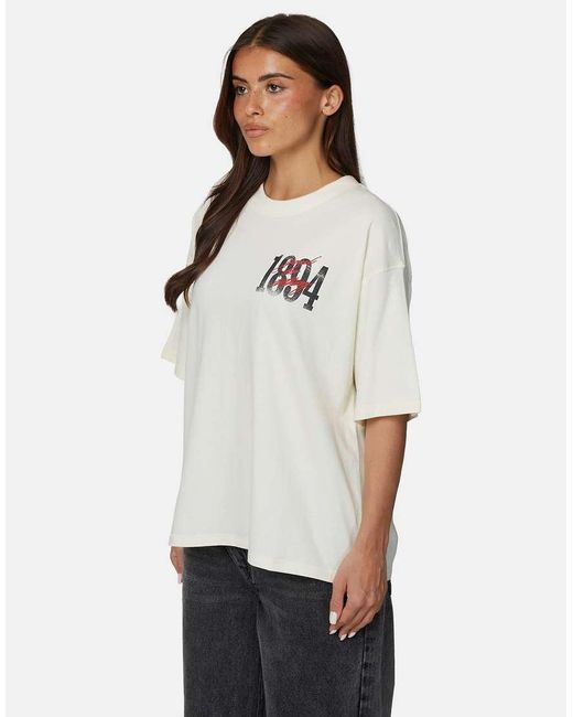Good For Nothing White Relaxed Fit Graphic Tee
