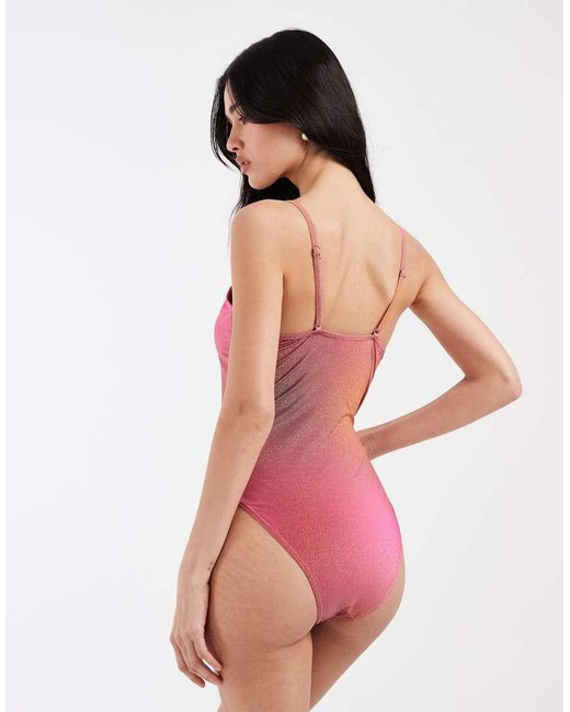 Pieces Pink Ombre Swimsuit