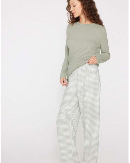 Tezenis White Cotton Canvas Drawstring Trousers