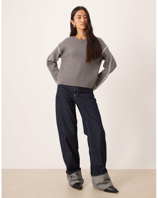 Y.A.S Gray – strickpullover