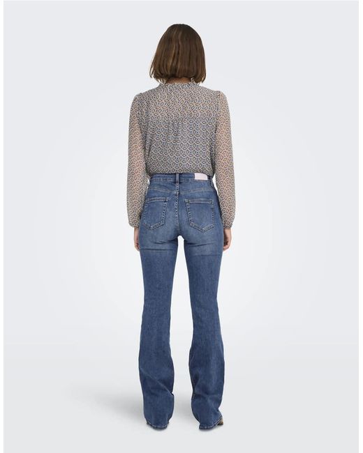 ONLY Blue Flared Fit Jeans