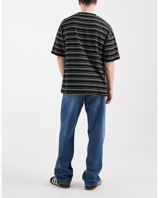 Lee Jeans Black Asher Wide Leg Jeans for men