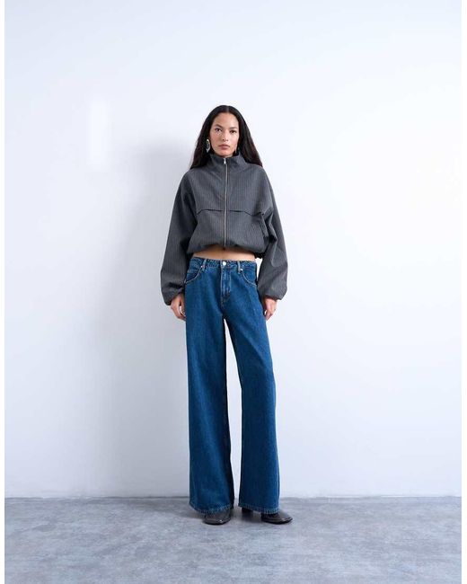 TOPSHOP Blue Lounge Low Rise Jean