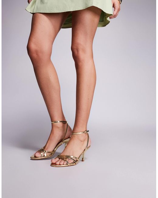 Public Desire Brown – juliette – riemchen-sandaletten