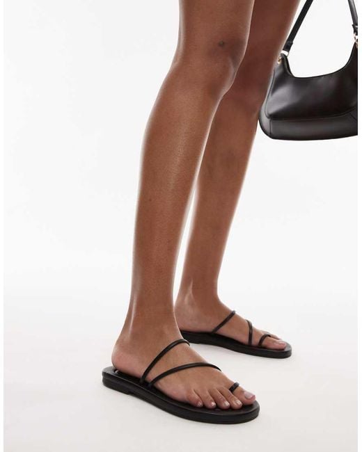 TOPSHOP White Jasper Minimal Sandals