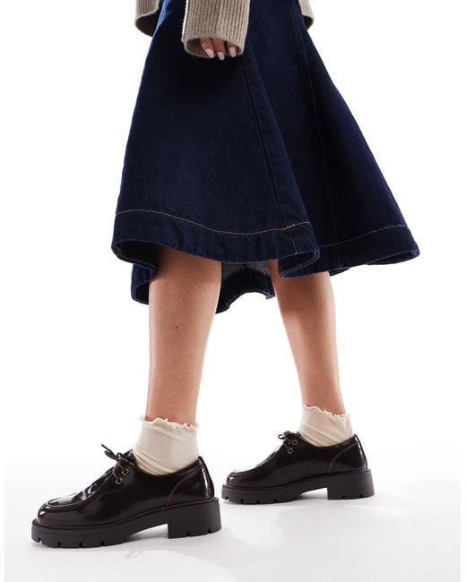 SEQWL Black Alfa Chunky Lace Ups
