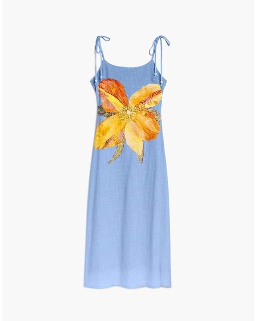Desigual Blue Printed Maxi Dress