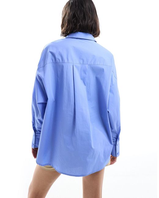 Pimkie Blue Longline Oversized Shirt