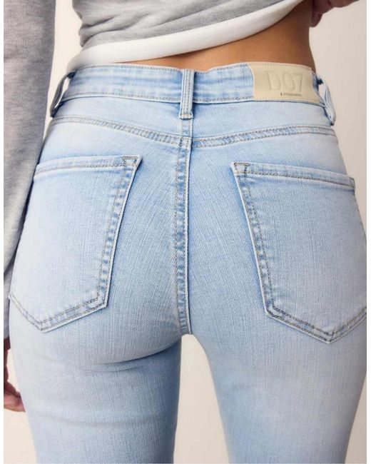 Stradivarius Gray D07 Regular Waist Skinny Jeans
