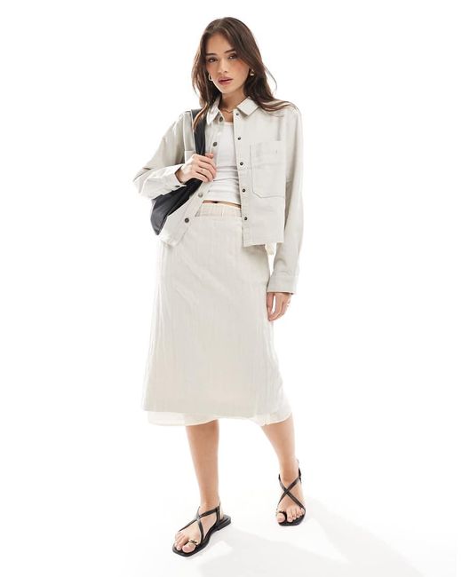 Camicia Giacca di ONLY in Natural