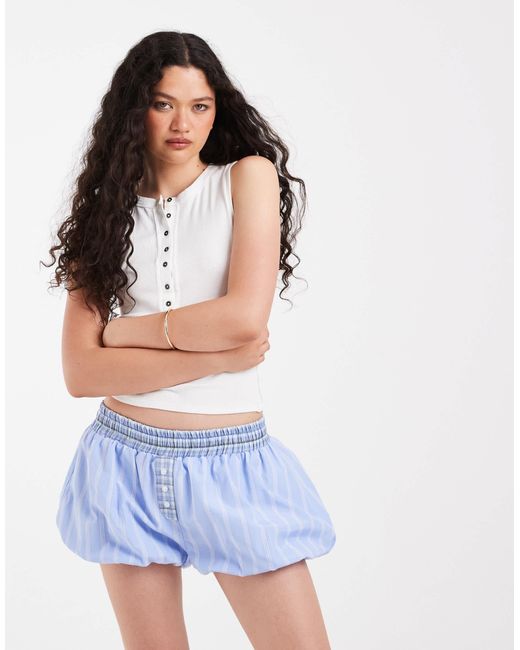 ASOS Blue Micro Bubble Short