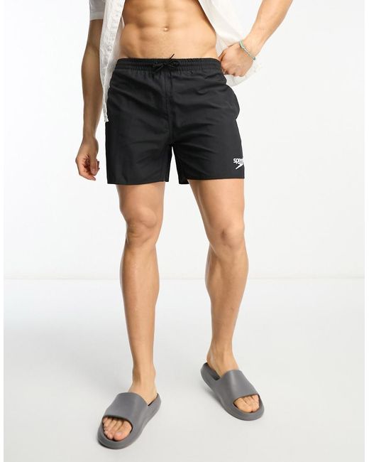 Speedo Black Essentials 16"" Swim Shorts for men