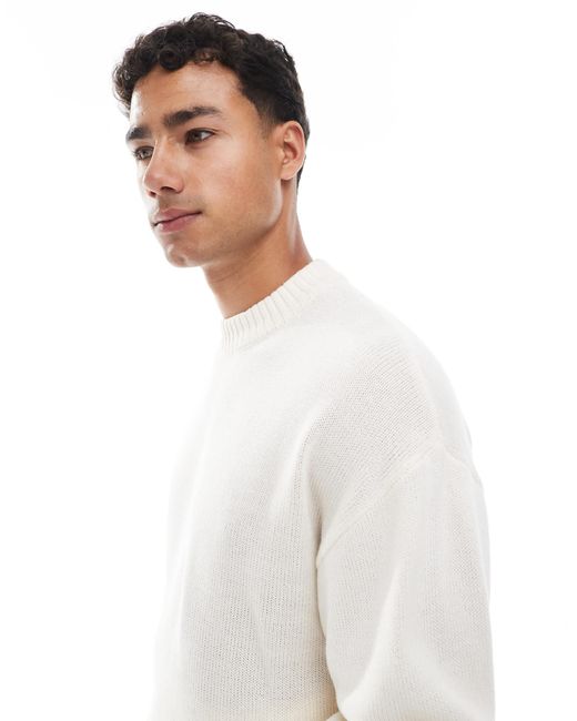 Jack & Jones – oversize-pullover in White für Herren